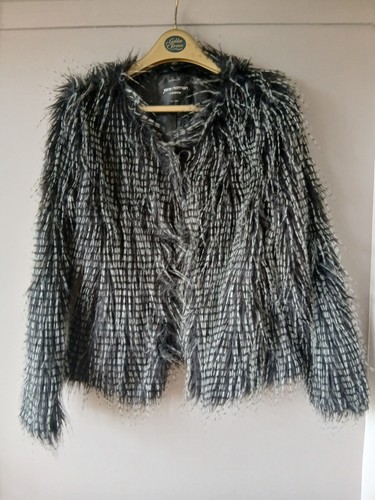 Jane norman black white fluffy - norman,