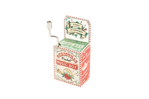 Christmas music box - box,