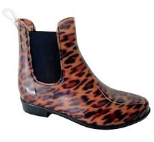 LADIES WOMENS WELLINGTONS RAIN WATERPROOF WELLIES ANKLE PRINT SHOES BOOTS SIZE