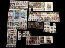 Huge Lot Of Seasonal Greetings Stamps Christmas Tags 80s Spastic Society Etc