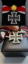 WWII German Iron Cross Medal gold Oak Leaves with box certification