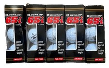 Dunlop 65i Extra 5 Packs Of 3 = 15 Golf Balls Power Injected For Extra Length