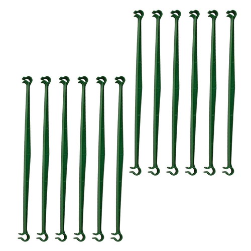 12pcs green gardening stake - green,