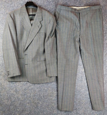 Vintage Wool Blend Suit Grey