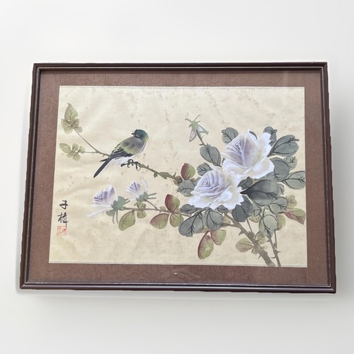 Bird flower branch hand - bird, on