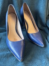 NEXT Blue Leather Court Shoes