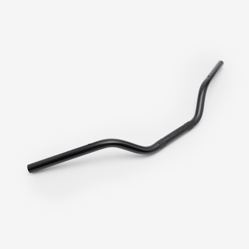 Handlebar black steel painted - black,