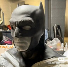 DC BVS Ben Affleck Batman Mask Soft Rubber The Dark Knight Halloween Headgear