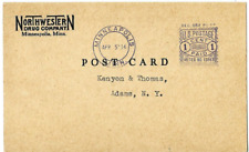 Postcard 1c Meter Mark Minneapolis Minn. from NorthWestern Drug Company 1934