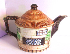 Beswick Ware Cottageware Teapot England Thatched Roof Round Hut #239