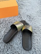 Louis Vuitton Prism Monogram Holographic Slides Iridescent Sandals UK10 Genuine✅