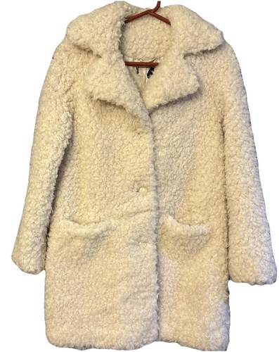 Topshop shearling coat womens - coat,