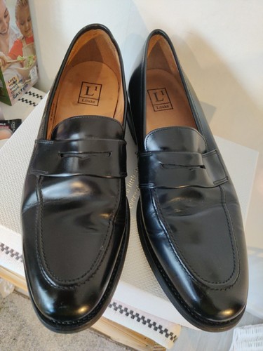 Mens loake black - mens, leather