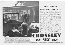 CROSSLEY MOTOR CARS Vintage Advertisement 1930