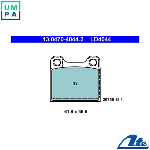 Brake pad set - brake, disc