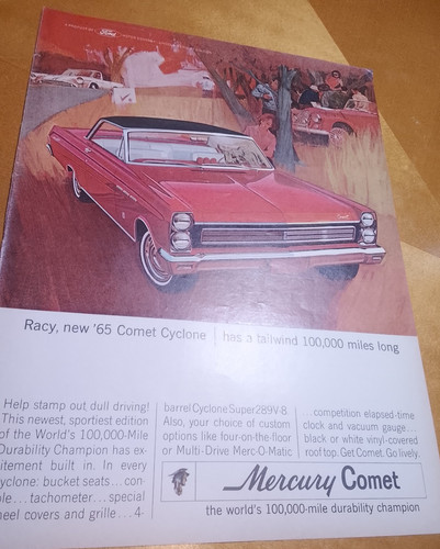1965 mercury comet cyclone - mercury,