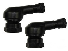 2x BLACK 90 Degree angle motorbike motorcycle tyre valves 11.3mm for Kawasaki