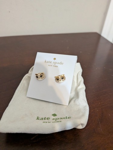 Kate spade bright owl stud - spade, "bright