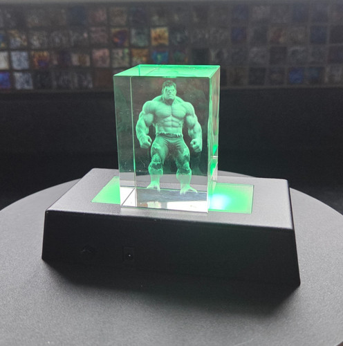 Hulk laser engraved - 3d,