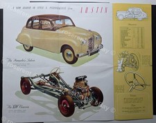 1948 ? Austin A70 Hampshire  - manufacturers fold out sales Brochure