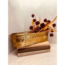 Vintage Brass Oval Planter