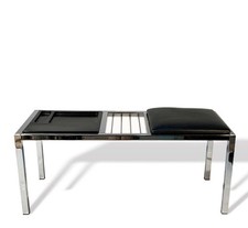 VINTAGE MID CENTURY 1970S CHROME TELEPHONE TABLE