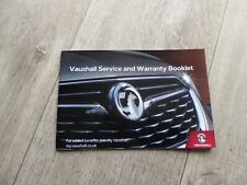 GENUINE VAUXHALL 2020-2021 BLANK SERVICE BOOK  PDI STAMP ONLY NO CAR DETAILS