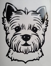 1x West Highland Terrier Dog Decal Vinyl Sticker Laptop Window Car Glass 5x6inch