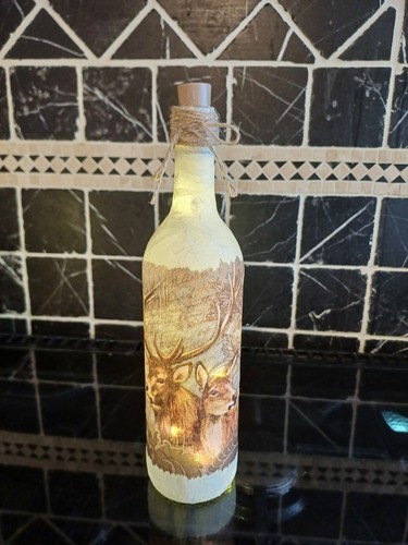 Christmas stag bottle - christmas,