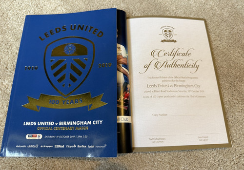 Rare centenary programme ltd - centenary,
