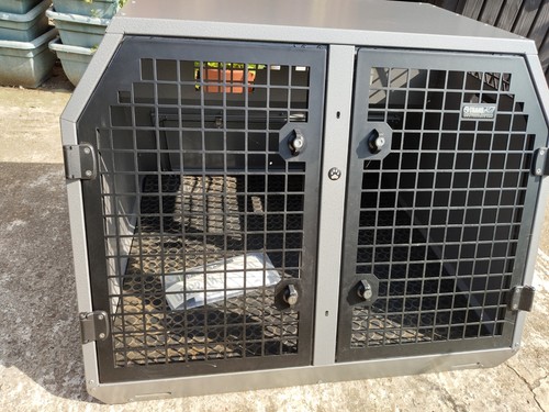 Trans double dog crate car - trans, k9