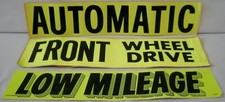 Vintage Used Car Decal