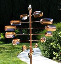 Stanwood Wind Sculpture: Kinetic Copper Spinner - Lucky 8 Twirler