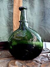 Middle Eastern Glass Saddle Flask 19th Century or Earlier Antique