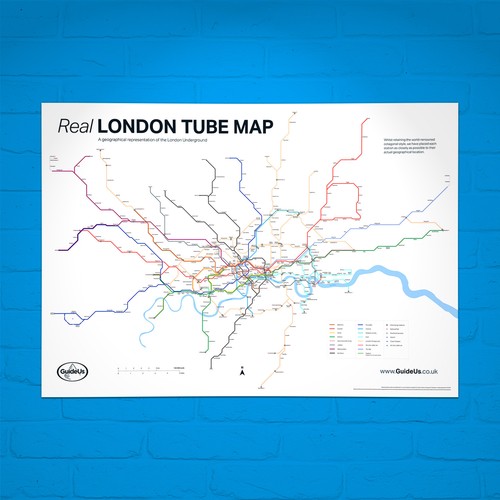 Real london tube map poster - map,