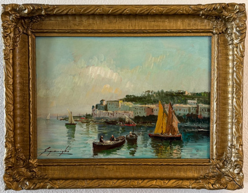 Antique italian oil painting - antique,