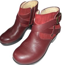 Alegria Burgundy Leather Ankle