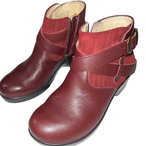 Alegria burgundy leather - burgundy,