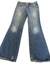 GAS Womens Blue Low Rise Zip