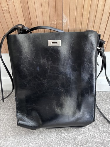 Zara women black leather - zara,