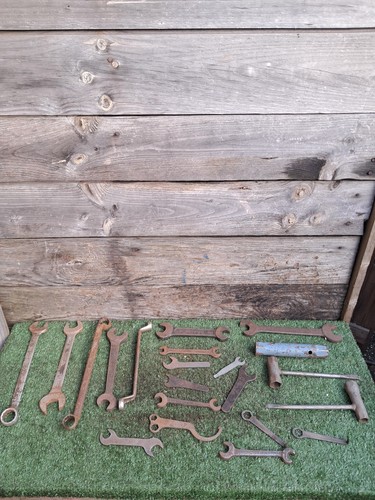 Job lot vintage spanners mixed - vintage,