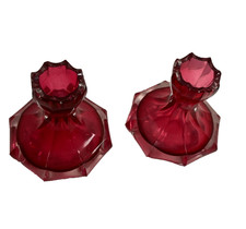 Vintage Pair Of Cranberry