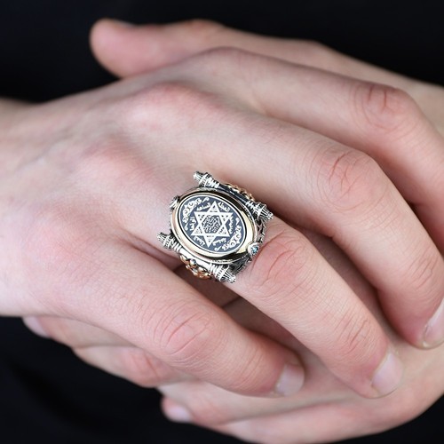 King solomon signet ring - king,