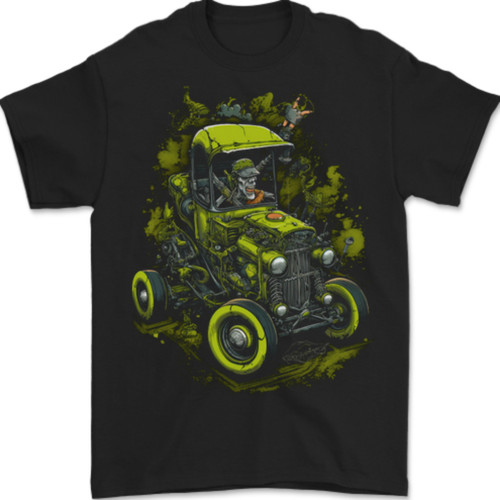 Zombie hot rod halloween - rod,