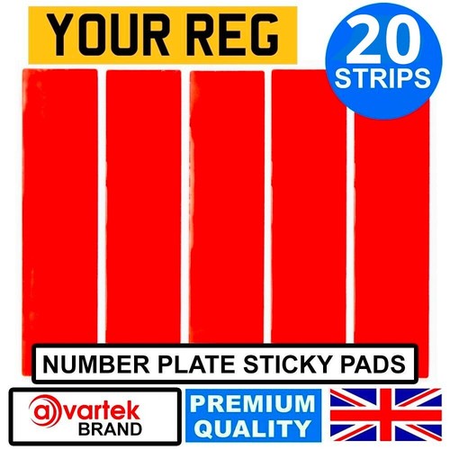 Number plate sticky - 20,