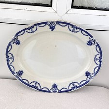Large Ironstone Oval Platter Plate - Classic Serving Dish