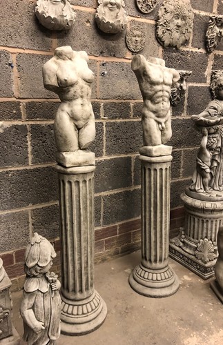 Naked man and woman - naked,
