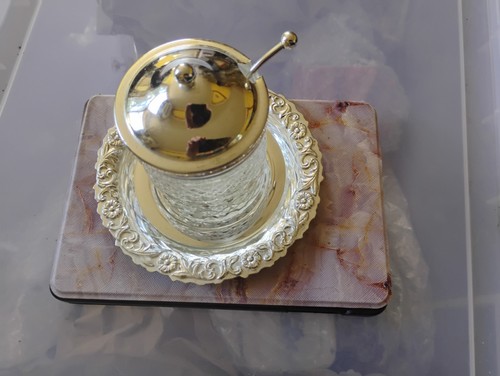 Vintage silver plated preserve - vintage,