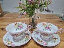 2 Shelley England vintage cups