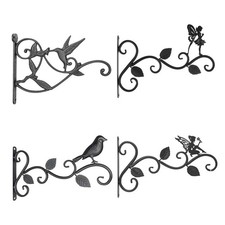 Heavy Duty Metal Hanging Basket Brackets Garden Plant Hanger Hook Wall Decor